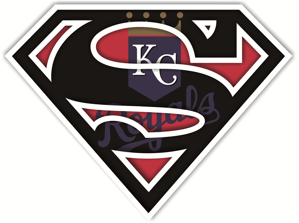 Kansas City Royals superman logos fabric transfer...